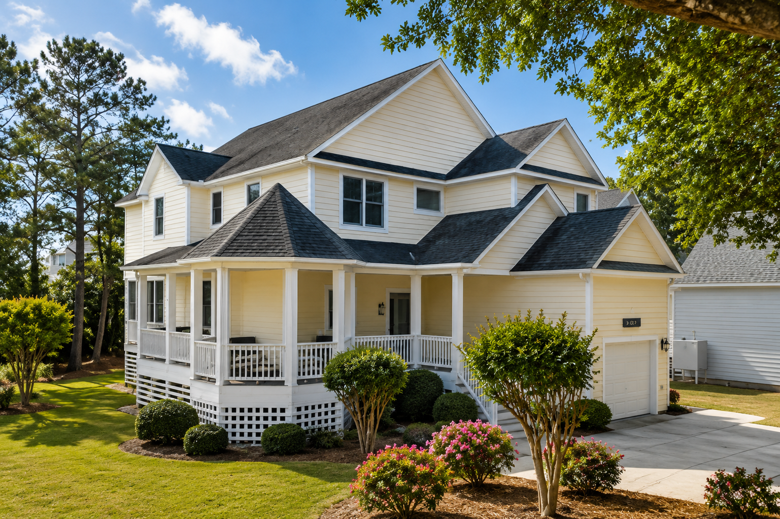 Completed coastal home by Dixon Design Build Group