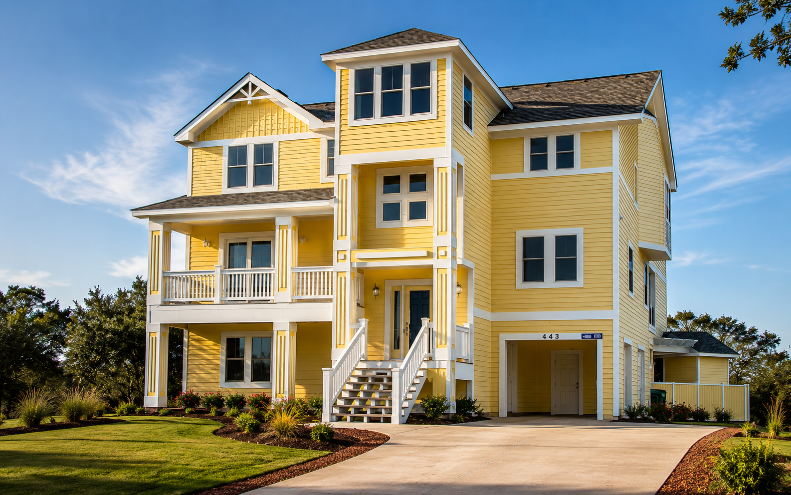 Completed Outer Banks custom residence by Dixon Design Build Group