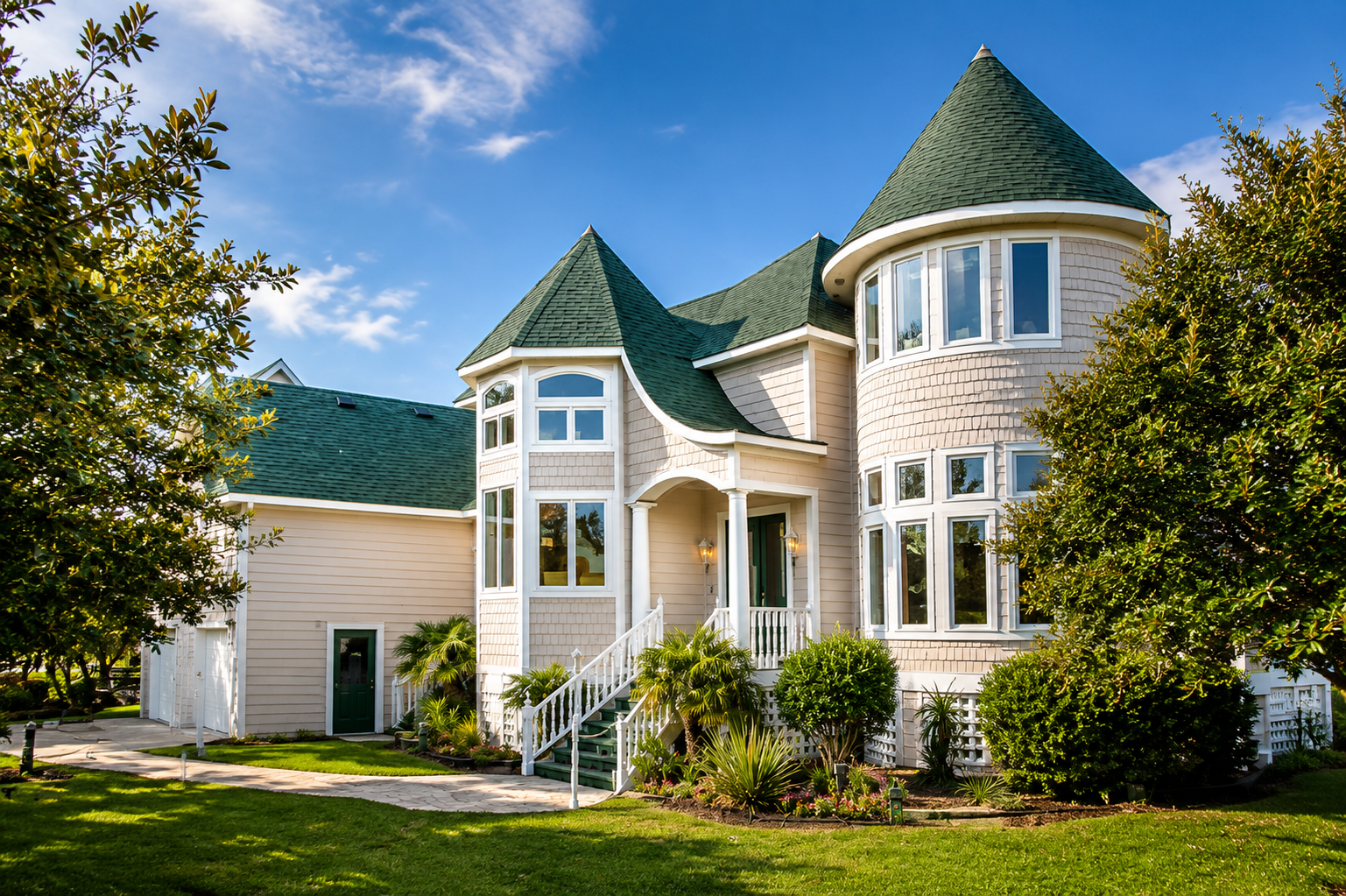 Completed custom residence by Dixon Design Build Group